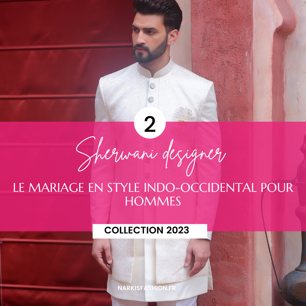 Sherwani Homme Royal Traditionnel Indo-Occidental – Élégance Intemporelle Pour Mariages Et Cérémonies