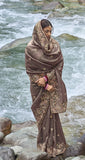 Elegant sari taupe Sheela