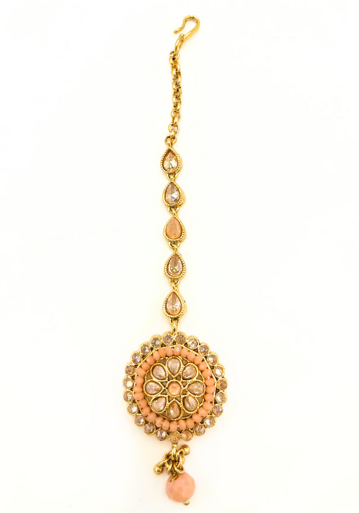 Rose gold tikka forehead jewel – Narkis Fashion