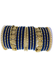 Bracelets mariage bleu marine Wahida
