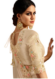 Sublime sari designer ecru Zahira