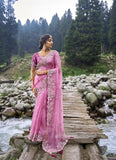 Elegant sari rose Soundarya