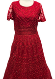 Robe de mariée brodée rouge Elena
