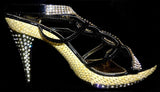 Escarpi soirée noir doré - Narkis Fashion