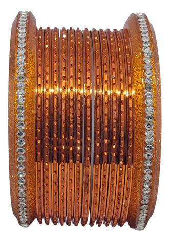 Bracelets Indien Orange - Lot de 14