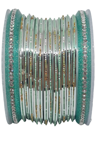 Bracelets Indien vert clair - Lot de 12