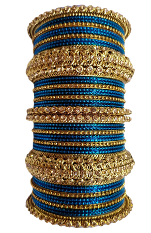 Bracelets Dulhan Bleu canard - Narkis Fashion