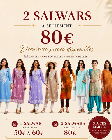 👗 2 Salwars à 80 €