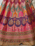 Rachana burgundy bridal lehenga