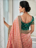 Sublime lehenga soie multicolore Kaveri