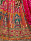 Rachana burgundy bridal lehenga