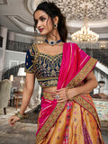 Rachana burgundy bridal lehenga