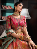 Rachana burgundy bridal lehenga