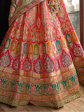 Lehenga royal multicolore Kanushri