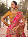 Rachana burgundy bridal lehenga