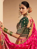 Rachana burgundy bridal lehenga