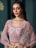 Lehenga nuptial rose mauve Nusrat