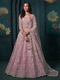 Lehenga nuptial rose mauve Nusrat