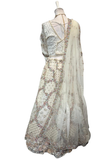 Lehenga Zaya – Ivoire Beige Brodé