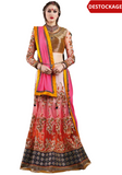 Royal red wedding lehenga Deshna