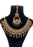 Parure Indienne Rouge Nahina – Bijoux Mariage Indien