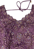 Sari Anita - Chiffon shimmer Prune et Lilas - Narkis Fashion