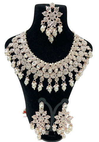 Parure Indienne blanc Suhaina