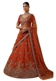 Lehenga mariage terracotta style royal indien