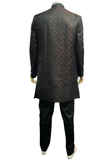sherwani men wedding outfit back view