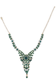 Parure de mariée Zahira – Vert Émeraude & Doré