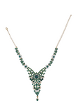 Parure de mariée Zahira – Vert Émeraude & Doré