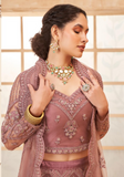 Lehenga nuptial taupe Nirosha