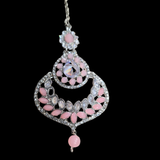 Bijou de front tikka rose argenté Nasiha