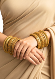 Bracelets Heera Beige doré
