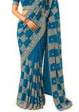 Beautiful trendy yellow orange Leena saree