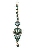 Parure de mariée Zahira – Vert Émeraude & Doré