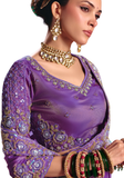 Sari designer Lavande - Suhana - Narkis Fashion