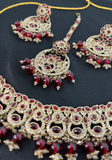 Parure Indienne Rouge Nahina – Bijoux Mariage Indien