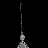 Bijou de front tikka rose argenté Nasiha