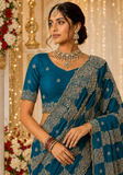 Beautiful trendy yellow orange Leena saree