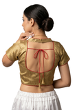 crop top indien doré élégant mariage