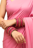 Bracelets Heera – Rose Fuchsia - Lot pour 2 mains 