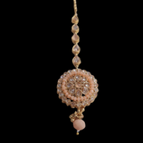 Maang tikka orange saumon polki Veena