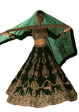 Lehenga Mehrana – Vert Émeraude