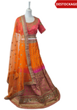 Royal red wedding lehenga Deshna