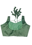 Bustier satin vert Olive - Narkis Fashion