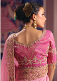Sari Indien Rose Poudré brodé - Saanvi - Narkis Fashion