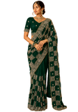 Beautiful trendy yellow orange Leena saree