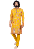 kurta Bahadur jaune royal – tenue Haldi Mehendi homme