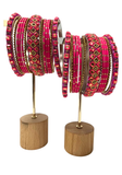 Bracelets Heera – Rose Fuchsia - Lot pour 2 mains 